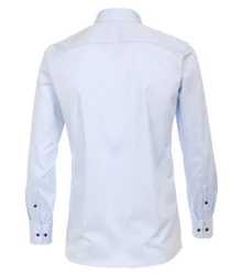 CASAMODA Langarmhemd Modern Fit Haifischkragen Dunkelblau/Hellblau/Blau