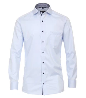 CASAMODA Langarmhemd Modern Fit Haifischkragen Dunkelblau/Hellblau/Blau CASAMODA Langarmhemd Modern Fit Haifischkragen Dunkelblau/Hellblau/Blau