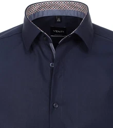 VENTI Businesshemd Modern Fit Kentkragen Dunkelblau/Schwarz/Hellblau/Blau