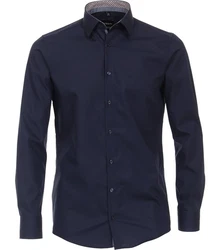 VENTI Businesshemd Modern Fit Kentkragen Dunkelblau/Schwarz/Hellblau/Blau