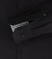 VENTI Businesshemd extra langer Arm Schwarz