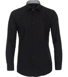 VENTI Businesshemd extra langer Arm Schwarz