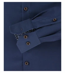 VENTI Businesshemd uni Dunkelblau/Blau/Hellblau