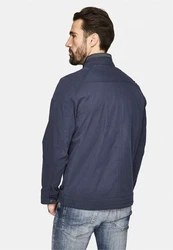 New Canadian Outdoorjacke COTTON-MIX (1-St) Dunkelblau/Grau/Blau
