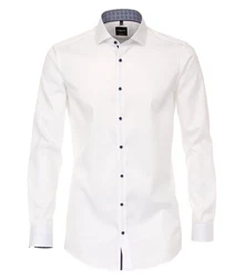 VENTI Businesshemd uni Weiß/Creme