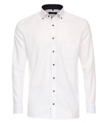 CASAMODA Businesshemd uni Creme/Weiß