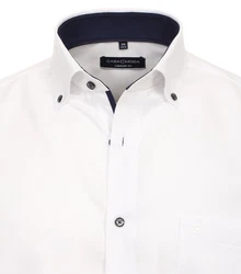 CASAMODA Businesshemd uni Creme/Weiß