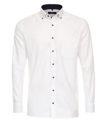 CASAMODA Businesshemd uni Creme/Weiß