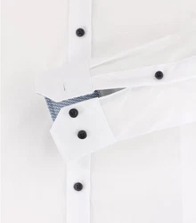 VENTI Businesshemd extra langer Arm uni Weiß/Creme/Schwarz