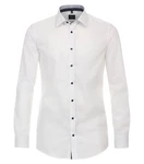 VENTI Businesshemd extra langer Arm uni Weiß/Creme/Schwarz