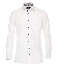CASAMODA Businesshemd Uni Creme/Weiß