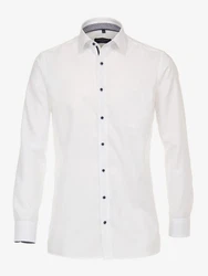 CASAMODA Businesshemd Uni Creme/Weiß