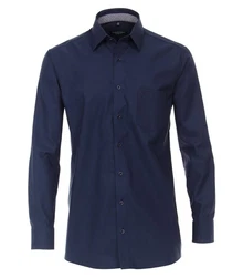 CASAMODA Businesshemd Uni Dunkelblau/Blau