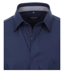 CASAMODA Businesshemd Uni Dunkelblau/Blau