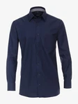 CASAMODA Businesshemd Uni Dunkelblau/Blau