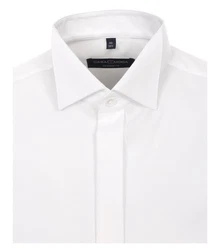 CASAMODA Langarmhemd Modern Klppchenkragen Weiß/Creme