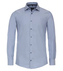 VENTI Businesshemd extra langer Arm uni Dunkelblau/Blau/Grau/Hellblau