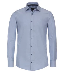 VENTI Businesshemd extra langer Arm uni Dunkelblau/Blau/Grau/Hellblau