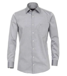 CASAMODA Langarmhemd Comfort Fit Grau/Hellgrau/Dunkelgrau