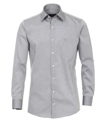 CASAMODA Langarmhemd Comfort Fit Grau/Hellgrau/Dunkelgrau