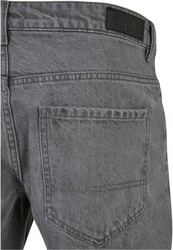 URBAN CLASSICS Herren Jeans Open Edge Loose Fit Hellgrau/Dunkelgrau/Grau