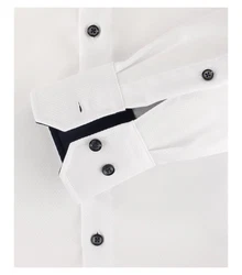 VENTI Langarmhemd Modern Fit Button-Down-Kragen (113644200) Creme/Weiß