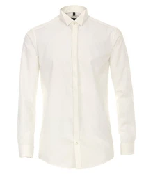 VENTI Businesshemd uni Weiß/Creme/Beige
