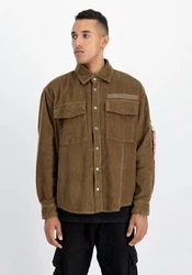 Alpha Industries Hemdjacke Cord Overshirt Braun/Khaki/Beige/Dunkelgrün
