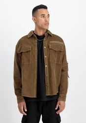 Alpha Industries Hemdjacke Cord Overshirt Braun/Khaki/Beige/Dunkelgrün
