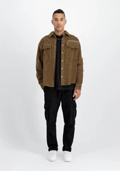 Alpha Industries Hemdjacke Cord Overshirt Braun/Khaki/Beige/Dunkelgrün