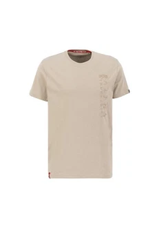Alpha Industries T-Shirt Embroidery T Khaki/Beige