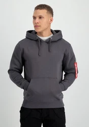 Alpha Industries Air Force Hoodie Dunkelgrau/Hellgrau/Grau/Dunkelblau
