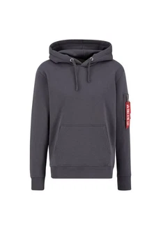 Alpha Industries Air Force Hoodie Dunkelgrau/Hellgrau/Grau/Dunkelblau