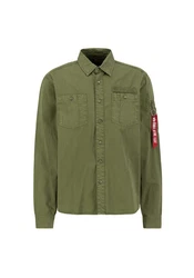 Alpha Industries Oversize Shirt Air Force EMB Shirt Dunkelgrün/Khaki