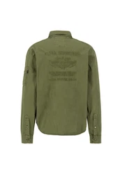 Alpha Industries Oversize Shirt Air Force EMB Shirt Dunkelgrün/Khaki