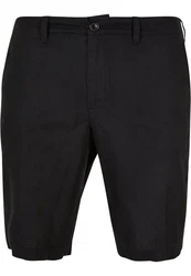 URBAN CLASSICS Cotton Linen Shorts Schwarz/Dunkelblau/Dunkelgrau