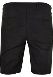 URBAN CLASSICS Cotton Linen Shorts Schwarz/Dunkelblau/Dunkelgrau