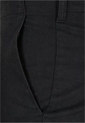 URBAN CLASSICS Cotton Linen Shorts Schwarz/Dunkelblau/Dunkelgrau