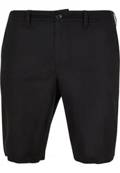 URBAN CLASSICS Cotton Linen Shorts Schwarz/Dunkelblau/Dunkelgrau