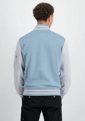 Alpha Industries Sweater Varsity Sweat Jacket Blau/Grau/Hellblau