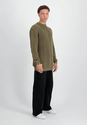 Alpha Industries Sweater Knitwear Acid Pullover Dunkelgrün/Khaki