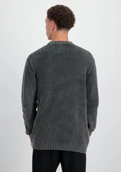 Alpha Industries Sweater Knitwear Acid Pullover Dunkelgrau/Dunkelblau/Grau