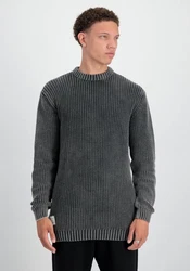 Alpha Industries Sweater Knitwear Acid Pullover Dunkelgrau/Dunkelblau/Grau
