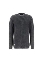 Alpha Industries Sweater Knitwear Acid Pullover Dunkelgrau/Dunkelblau/Grau
