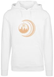 F4NT4STIC Rundhalspullover Herren Weiß/Creme/Orange