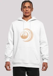 F4NT4STIC Rundhalspullover Herren Weiß/Creme/Orange