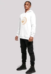 F4NT4STIC Rundhalspullover Herren Weiß/Creme/Orange