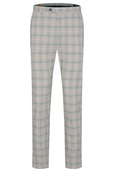 bugatti Chinohose mit krpernaher Passform Mischfarben/Beige/Grau