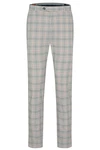 bugatti Chinohose mit krpernaher Passform Mischfarben/Beige/Grau