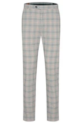 bugatti Chinohose mit krpernaher Passform Mischfarben/Beige/Grau